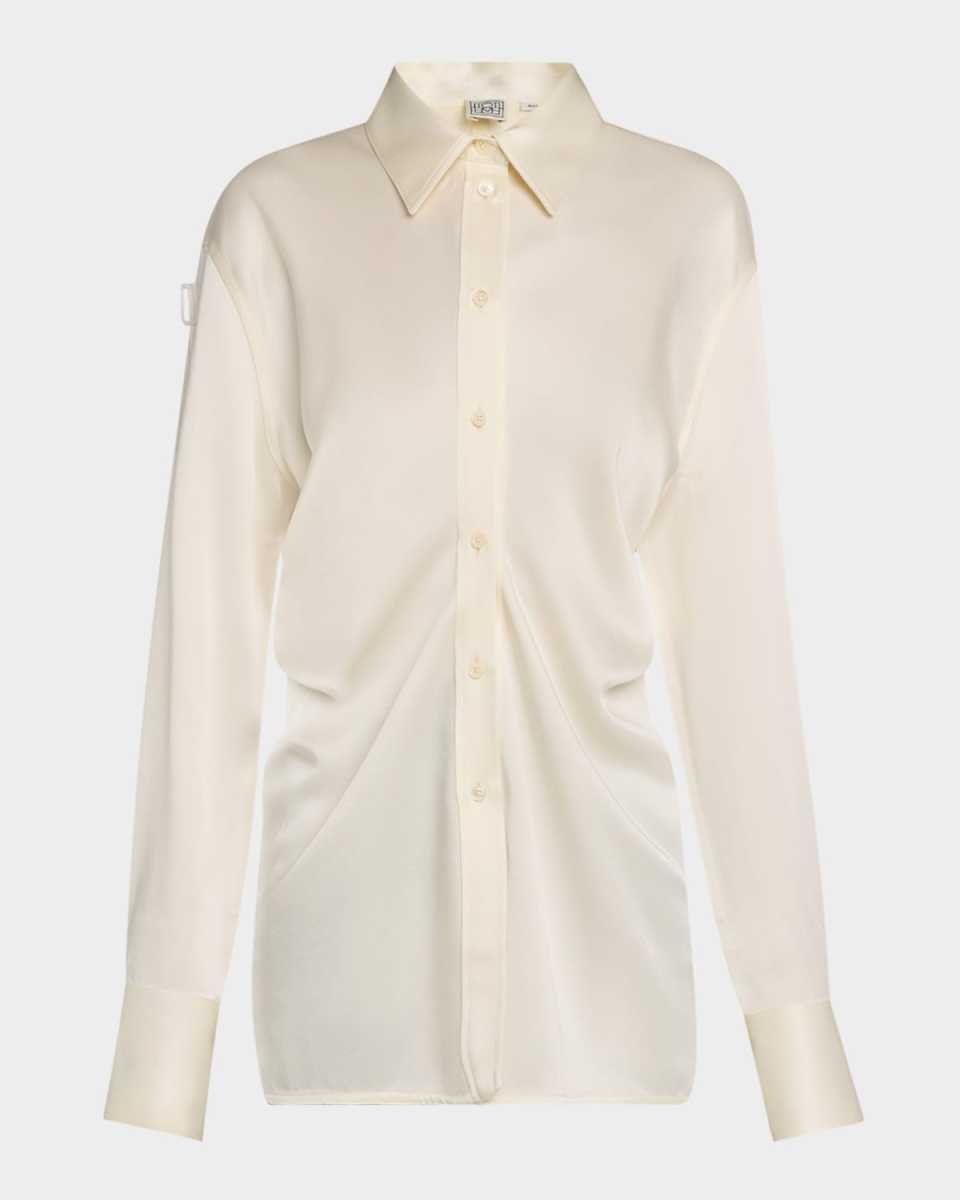 Slouch Waist Button-Down Shirt